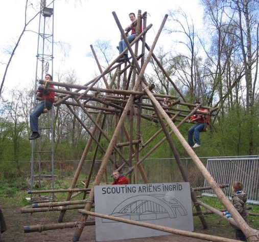 Reuzenrad pionieren, draaien maar.